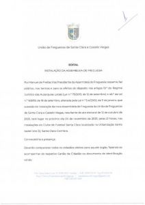 Instala&ccedil;&atilde;o da Assembleia de Freguesia