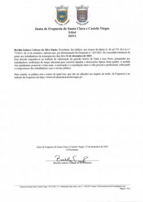 Toler&acirc;ncia de Ponto de 24 e 31 de Dezembro de 2025