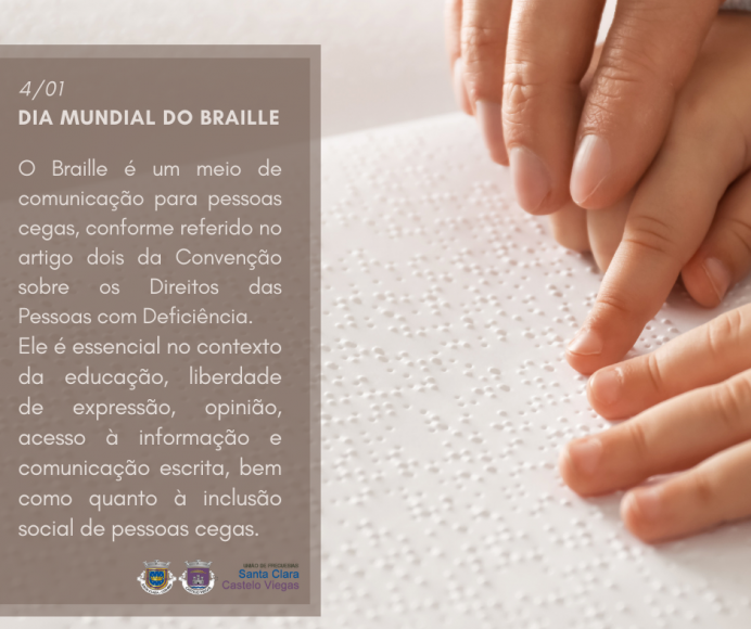 Hoje é o dia Mundia do Braille