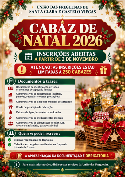 Inscri&ccedil;&otilde;es Cabaz de Natal 2026