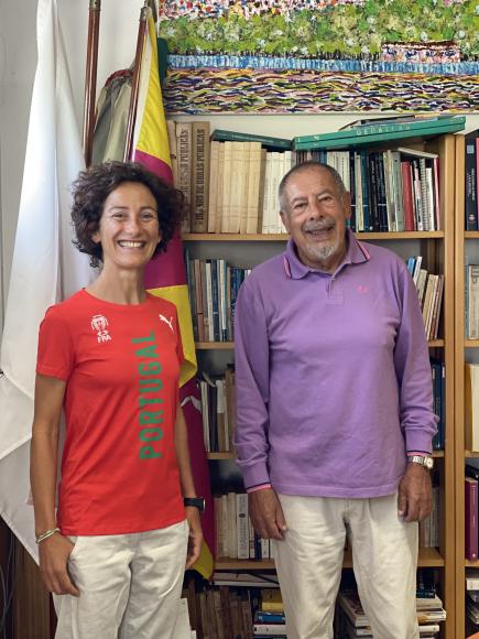 José Simão parabenizou a atleta Susana Echeverría José Simão parabenizou a atleta Susana Echeverría