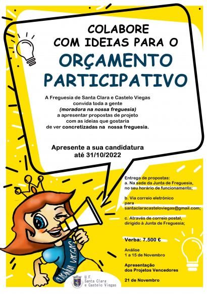 Or&ccedil;amento Participativo - Uni&atilde;o De Freguesias De Santa Clara E Castelo Viegas
