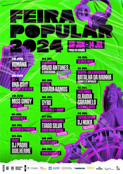 Cartaz Oficial da Feira Popular de Coimbra 2024  Cartaz Oficial da Feira Popular de Coimbra 2024